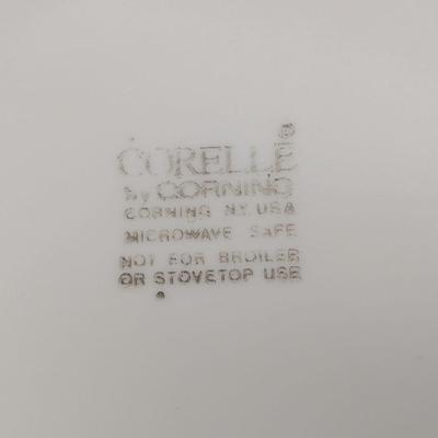 Corelle Peach Floral Dishes Set Of 19