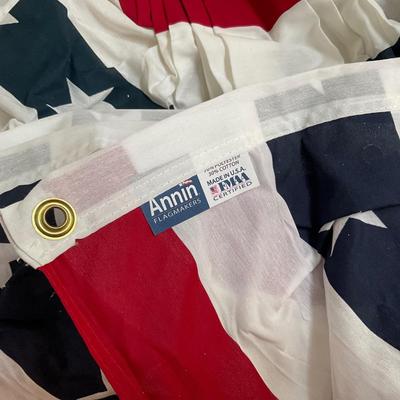 659 Lot of 14 American Flag Pleated Bunting Banner/ Flags