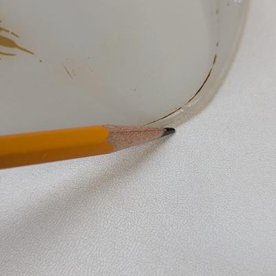 Sears Golden Wheat Pattern Bread Bowl - 2 Woodland Coffee Mugs - 8 Daisy Custard Cups