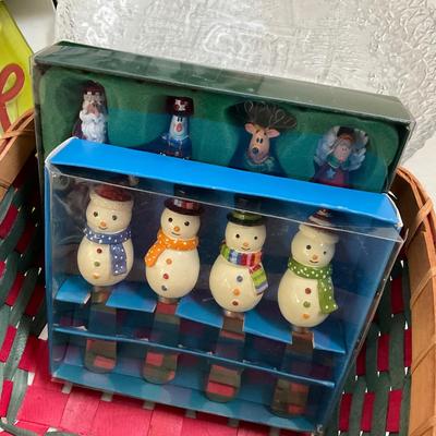 700 Large Lot of Glass Christmas Serving Pieces