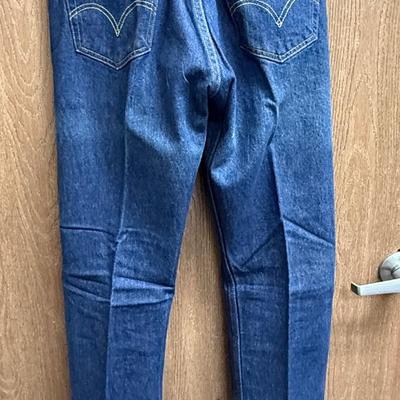 Sale Photo Thumbnail #407: Pre-washed to a slightly faded medium blue color. Good condition.