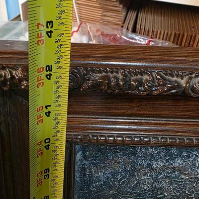 *LOCAL ONLY* - Vintage Ferrante Landscape Painting Framed Cottage Bridge 51x42 Wall Art