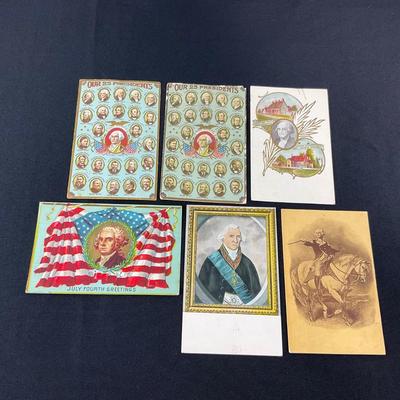 -163- POSTCARD | Patriotic George Washington Postcards