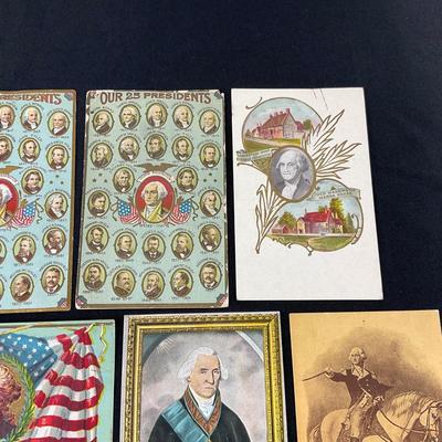 -163- POSTCARD | Patriotic George Washington Postcards