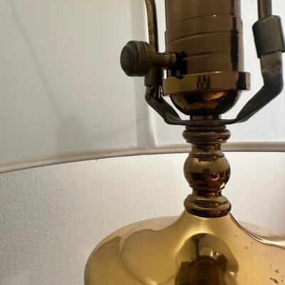 Waterford Crystal Table Lamp with Brass Base