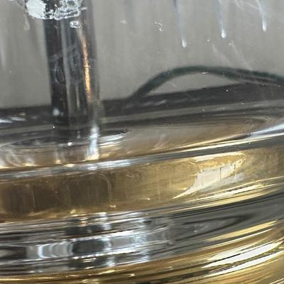 Waterford Crystal Table Lamp with Brass Base