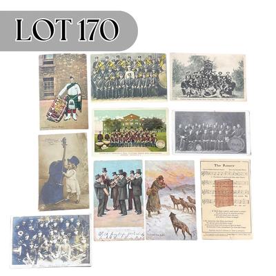 -170- POSTCARD | Assortment Of Music Related Postcards