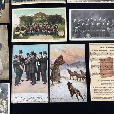 -170- POSTCARD | Assortment Of Music Related Postcards