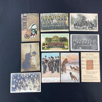 -170- POSTCARD | Assortment Of Music Related Postcards