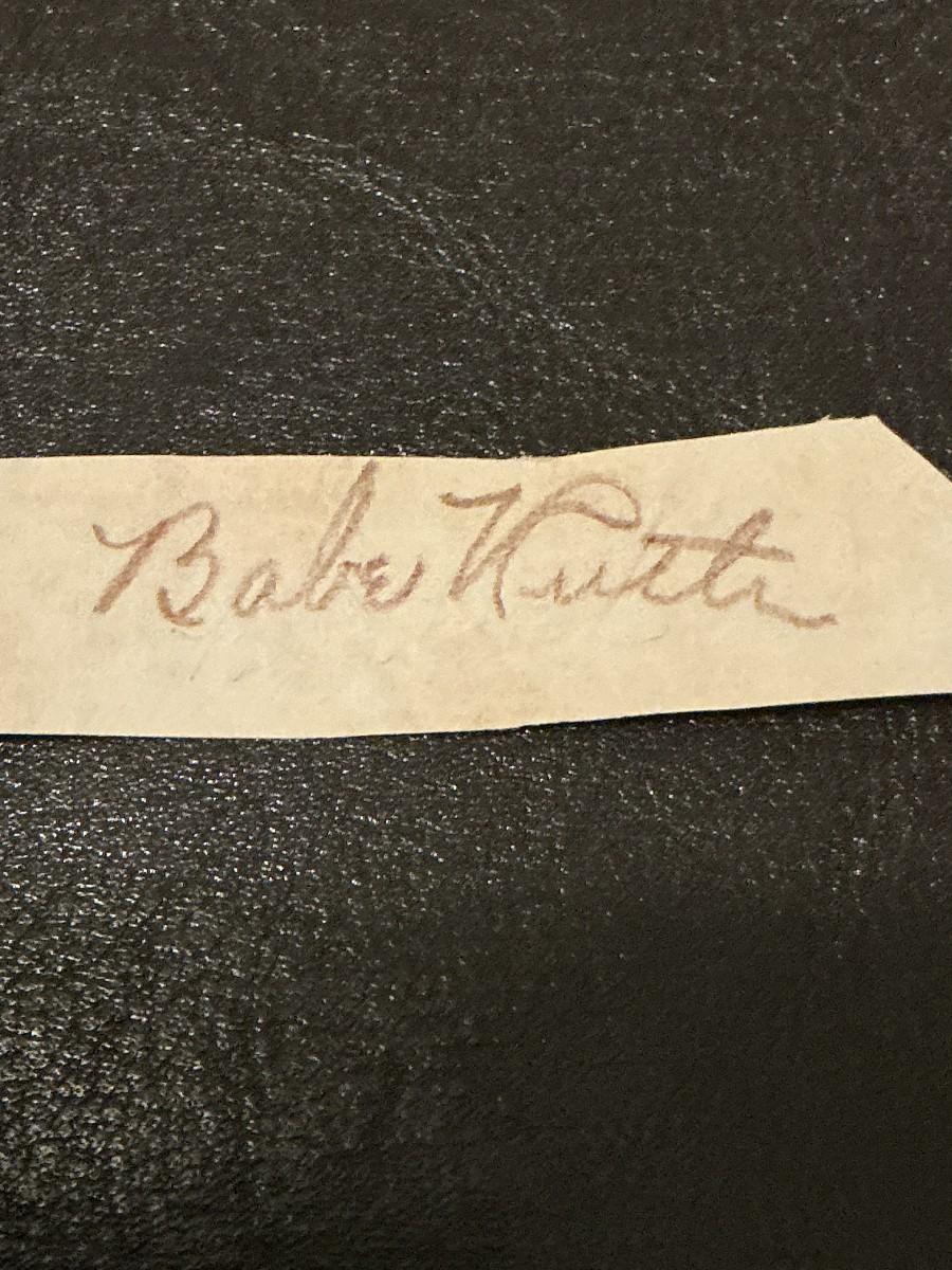 Babe Ruth Signed Autograph Cut | EstateSales.org