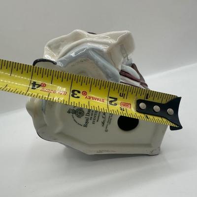 Pair of Royal Doulton Figurines – Seated Woman Sewing & Woman with Patchwork Quilt