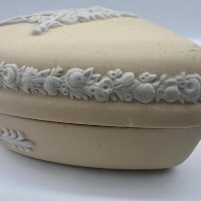 Two Wedgwood Heart-Shaped Trinket Boxes