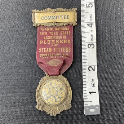 -181- MEDAL | 7th Annual Convention New York | Association Of Plumbers & Steam Fitters