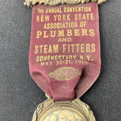 -181- MEDAL | 7th Annual Convention New York | Association Of Plumbers & Steam Fitters