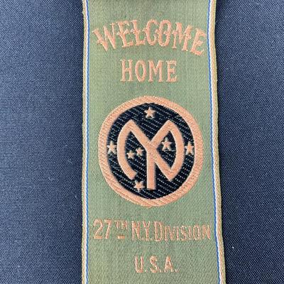 -182- MEDAL | Welcome Home 27th NY Division U.S.A Ribbon