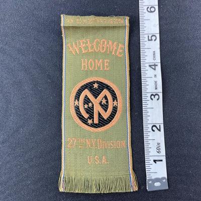 -182- MEDAL | Welcome Home 27th NY Division U.S.A Ribbon