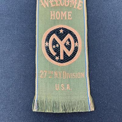 -182- MEDAL | Welcome Home 27th NY Division U.S.A Ribbon