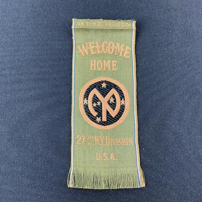 -182- MEDAL | Welcome Home 27th NY Division U.S.A Ribbon