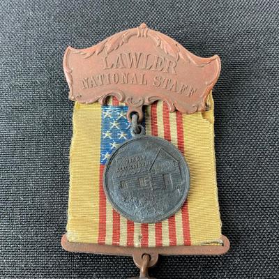 -190- MEDAL | Lawler National Staff Commander In Chief GAR 1895 Louisville KY
