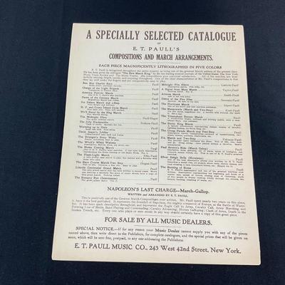 -197- E.T. PAULL | The Midnight Flyer March & Two Step | By Frederick W. Hager | Sheet Music