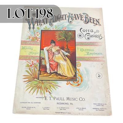 -198- E.T. PAULL | What Might Have Been | By Castell Brydges | Sheet Music