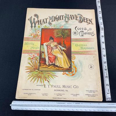 -198- E.T. PAULL | What Might Have Been | By Castell Brydges | Sheet Music