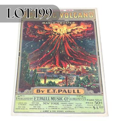 -199- E.T. PAULL | Roaring Volcano March & Two Step | Sheet Music