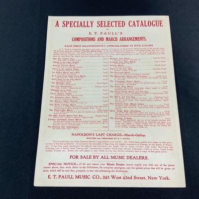 -203- E.T. PAULL | The Jolly Blacksmiths March Two Step | By E.T. Paull & E. Braham | Sheet Music