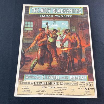 -203- E.T. PAULL | The Jolly Blacksmiths March Two Step | By E.T. Paull & E. Braham | Sheet Music