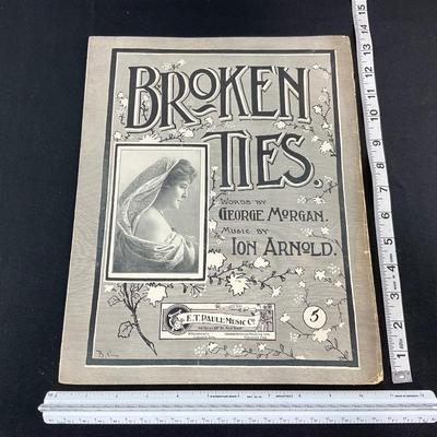 -204- E.T. PAULL | Broken Ties | Words By George Morgan | Music By Ion Arnold | Sheet Music