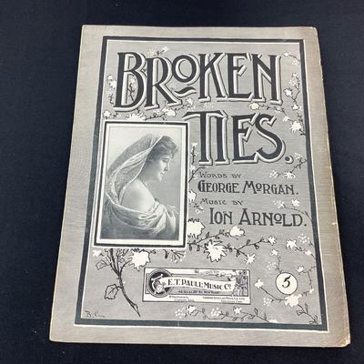 -204- E.T. PAULL | Broken Ties | Words By George Morgan | Music By Ion Arnold | Sheet Music