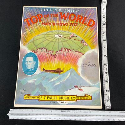 -205- E.T. PAULL | Souvenir Edition Top Of The World March & Two Step | Sheet Music