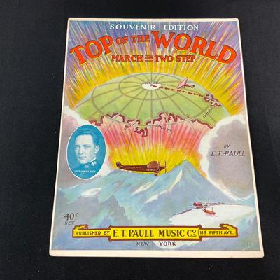 -205- E.T. PAULL | Souvenir Edition Top Of The World March & Two Step | Sheet Music