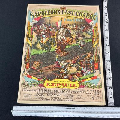 -206- E.T. PAULL | Napoleon’s Last Charge | By Edw. Ellis | Arranged By E.T. Paull | Sheet Music