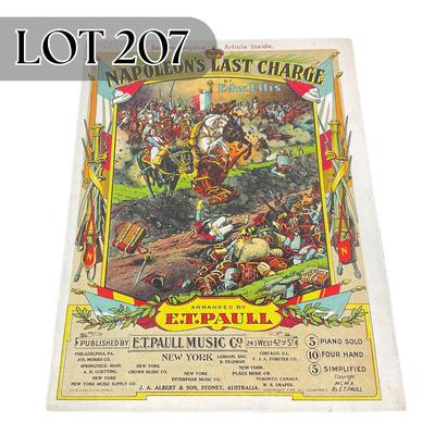 -207- E.T. PAULL | Napoleon’s Last Charge | By Edw. Ellis | Arranged By E.T. Paull | Sheet Music