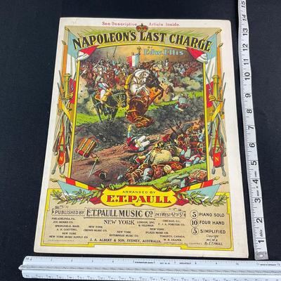 -207- E.T. PAULL | Napoleon’s Last Charge | By Edw. Ellis | Arranged By E.T. Paull | Sheet Music