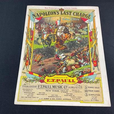 -207- E.T. PAULL | Napoleon’s Last Charge | By Edw. Ellis | Arranged By E.T. Paull | Sheet Music