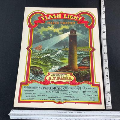 -208- E.T. PAULL | Flashlight March Two Step | By Edwin Ellis | Arranged By E.T. Paull | Sheet Music