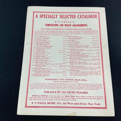 -208- E.T. PAULL | Flashlight March Two Step | By Edwin Ellis | Arranged By E.T. Paull | Sheet Music