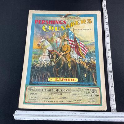 -209- E.T. PAULL | Pershing Crusaders March Militaire | By E.T. Paull | Sheet Music