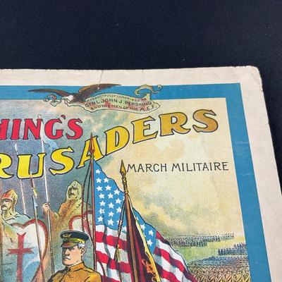 -209- E.T. PAULL | Pershing Crusaders March Militaire | By E.T. Paull | Sheet Music