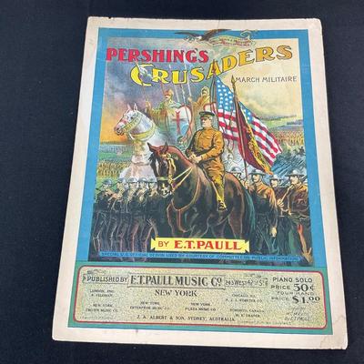 -209- E.T. PAULL | Pershing Crusaders March Militaire | By E.T. Paull | Sheet Music