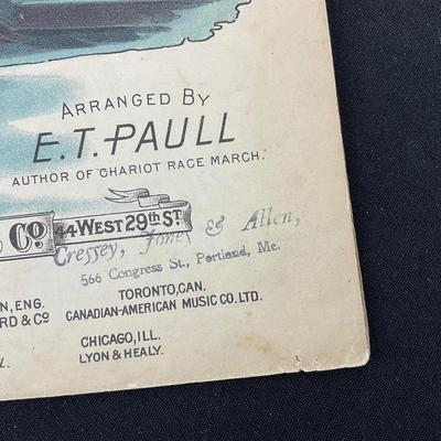 -210- E.T. PAULL | The Midnight Fire Alarm March & Two Step | Written By Harry J. Lincoln | Sheet Music