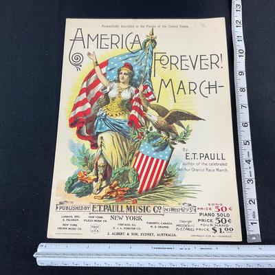 -211- E.T. PAULL | America Forever March | Sheet Music