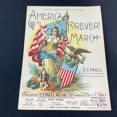 -211- E.T. PAULL | America Forever March | Sheet Music