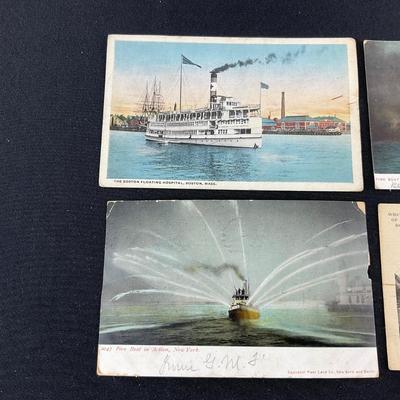 -212- POSTCARD | Assortment Of Boat Disasters Postcards