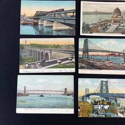-213- POSTCARD | Assortment Of Bridges & Boats Postcards