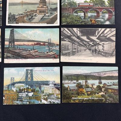 -213- POSTCARD | Assortment Of Bridges & Boats Postcards