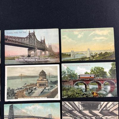 -213- POSTCARD | Assortment Of Bridges & Boats Postcards