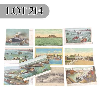 -214- POSTCARD | Assorted Piers & Harbors Postcards